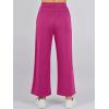 imageANRABESS Women 2 Piece Outfits Summer Lounge Sets Mock Neck Top Wide Leg Pants Casual Fashion Tracksuit 2025 Travel ClothesRose