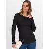 imageANRABESS Women Long Sleeve Thermal Top Crewneck Slim Fit Shirts 2025 Fall Basic Tee Casual Winter Warm Undershirts ClothesBlack