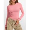 imageANRABESS Women Long Sleeve Thermal Top Crewneck Slim Fit Shirts 2025 Fall Basic Tee Casual Winter Warm Undershirts ClothesCoral Red