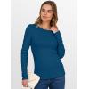 imageANRABESS Women Long Sleeve Thermal Top Crewneck Slim Fit Shirts 2025 Fall Basic Tee Casual Winter Warm Undershirts ClothesDeep Lake Blue