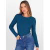imageANRABESS Women Long Sleeve Thermal Top Crewneck Slim Fit Shirts 2025 Fall Basic Tee Casual Winter Warm Undershirts ClothesDeep Lake Blue