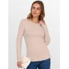 imageANRABESS Women Long Sleeve Thermal Top Crewneck Slim Fit Shirts 2025 Fall Basic Tee Casual Winter Warm Undershirts ClothesGrey Camel