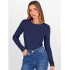 imageANRABESS Women Long Sleeve Thermal Top Crewneck Slim Fit Shirts 2025 Fall Basic Tee Casual Winter Warm Undershirts ClothesNavy Blue