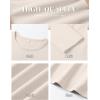 imageANRABESS Women Long Sleeve Thermal Top Crewneck Slim Fit Shirts 2025 Fall Basic Tee Casual Winter Warm Undershirts ClothesParchment