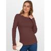 imageANRABESS Women Long Sleeve Thermal Top Crewneck Slim Fit Shirts 2025 Fall Basic Tee Casual Winter Warm Undershirts ClothesRed Brown