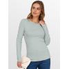 imageANRABESS Women Long Sleeve Thermal Top Crewneck Slim Fit Shirts 2025 Fall Basic Tee Casual Winter Warm Undershirts ClothesSage Green
