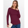 imageANRABESS Women Long Sleeve Thermal Top Crewneck Slim Fit Shirts 2025 Fall Basic Tee Casual Winter Warm Undershirts ClothesWine Red