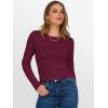 imageANRABESS Women Long Sleeve Thermal Top Crewneck Slim Fit Shirts 2025 Fall Basic Tee Casual Winter Warm Undershirts ClothesWine Red