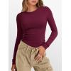 imageANRABESS Women Long Sleeve Thermal Top Crewneck Slim Fit Shirts 2025 Fall Basic Tee Casual Winter Warm Undershirts ClothesWine Red