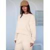 imageANRABESS Womens 2 Piece Outfits Lounge Sets Cropped Sweatshirt ampamp Joggers Fashion Sweatsuit Sweat Set 2025 Fall Travel OutfitsApricot