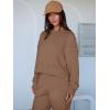 imageANRABESS Womens 2 Piece Outfits Lounge Sets Cropped Sweatshirt ampamp Joggers Fashion Sweatsuit Sweat Set 2025 Fall Travel OutfitsCamel