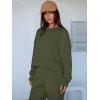 imageANRABESS Womens 2 Piece Outfits Lounge Sets Cropped Sweatshirt ampamp Joggers Fashion Sweatsuit Sweat Set 2025 Fall Travel OutfitsOlive