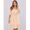 imageANRABESS Womens Half Sleeve Mini Dress 2025 Fall Square Neck Casual Flowy Wedding Guest Dresses Summer Beach Vacation OutfitsApricot
