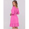 imageANRABESS Womens Half Sleeve Mini Dress 2025 Fall Square Neck Casual Flowy Wedding Guest Dresses Summer Beach Vacation OutfitsHot Pink