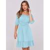 imageANRABESS Womens Half Sleeve Mini Dress 2025 Fall Square Neck Casual Flowy Wedding Guest Dresses Summer Beach Vacation OutfitsLight Blue