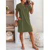imageANRABESS Womens Summer Casual T Shirt Dresses Short Sleeve Crewneck Striped Mini Shift Dress 2025 Beach Vacation OutfitsArmy Green