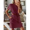 imageANRABESS Womens Summer Casual T Shirt Dresses Short Sleeve Crewneck Striped Mini Shift Dress 2025 Beach Vacation OutfitsDeep Red