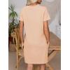 imageANRABESS Womens Summer Casual T Shirt Dresses Short Sleeve Crewneck Striped Mini Shift Dress 2025 Beach Vacation OutfitsLight Khaki Beige