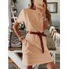 imageANRABESS Womens Summer Casual T Shirt Dresses Short Sleeve Crewneck Striped Mini Shift Dress 2025 Beach Vacation OutfitsLight Khaki Beige