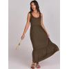 imageANRABESS Womens Summer Sleeveless Maxi Sundress Swing Casual Flowy Tiered Shirts Dress Beach Travel Vacation OutfitsCoffee