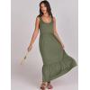 imageANRABESS Womens Summer Sleeveless Maxi Sundress Swing Casual Flowy Tiered Shirts Dress Beach Travel Vacation OutfitsGreen