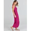 imageANRABESS Womens Summer Sleeveless Maxi Sundress Swing Casual Flowy Tiered Shirts Dress Beach Travel Vacation OutfitsRose