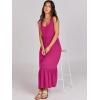 imageANRABESS Womens Summer Sleeveless Maxi Sundress Swing Casual Flowy Tiered Shirts Dress Beach Travel Vacation OutfitsRose