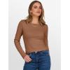 imageANRABESS Women Long Sleeve Thermal Top Crewneck Slim Fit Shirts 2025 Fall Basic Tee Casual Winter Warm Undershirts ClothesCaramel