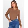imageANRABESS Women Long Sleeve Thermal Top Crewneck Slim Fit Shirts 2025 Fall Basic Tee Casual Winter Warm Undershirts ClothesCaramel
