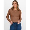imageANRABESS Women Long Sleeve Thermal Top Crewneck Slim Fit Shirts 2025 Fall Basic Tee Casual Winter Warm Undershirts ClothesCaramel