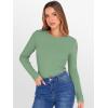 imageANRABESS Women Long Sleeve Thermal Top Crewneck Slim Fit Shirts 2025 Fall Basic Tee Casual Winter Warm Undershirts ClothesGreen