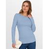 imageANRABESS Women Long Sleeve Thermal Top Crewneck Slim Fit Shirts 2025 Fall Basic Tee Casual Winter Warm Undershirts ClothesLight Blue