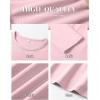 imageANRABESS Women Long Sleeve Thermal Top Crewneck Slim Fit Shirts 2025 Fall Basic Tee Casual Winter Warm Undershirts ClothesLight Pink