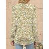 imageANRABESS Womens Puff Long Sleeve Shirts Dressy Casual Blouses 2025 Fall V Neck Loose Fit Floral Business Work Tunic TopsOrange Yellow Floral