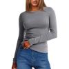 imageANRABESS Women Long Sleeve Thermal Top Crewneck Slim Fit Shirts 2025 Fall Basic Tee Casual Winter Warm Undershirts ClothesGrey