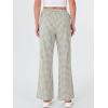 imageANRABESS Womens Striped Gingham Pants 2025 Fall Pajama Lounge Boxer Pants Casual Wide Leg Drawstring PJ Bottoms TrousersArmy Green White Plaid