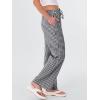 imageANRABESS Womens Striped Gingham Pants 2025 Fall Pajama Lounge Boxer Pants Casual Wide Leg Drawstring PJ Bottoms TrousersBlack White Plaid