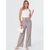 imageANRABESS Womens Striped Gingham Pants 2025 Fall Pajama Lounge Boxer Pants Casual Wide Leg Drawstring PJ Bottoms TrousersBrown White Plaid