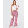 imageANRABESS Womens Striped Gingham Pants 2025 Fall Pajama Lounge Boxer Pants Casual Wide Leg Drawstring PJ Bottoms TrousersRed White Plaid