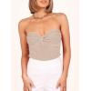 imageANRABESS Tube Top for Women Summer Strapless Bandeau Knit Twist Knot Corset Crop Basic Tank Top 2025 Vacation Outfits ClothesApricot