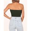 imageANRABESS Tube Top for Women Summer Strapless Bandeau Knit Twist Knot Corset Crop Basic Tank Top 2025 Vacation Outfits ClothesArmy Green