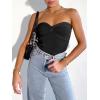 imageANRABESS Tube Top for Women Summer Strapless Bandeau Knit Twist Knot Corset Crop Basic Tank Top 2025 Vacation Outfits ClothesBlack
