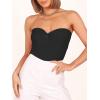 imageANRABESS Tube Top for Women Summer Strapless Bandeau Knit Twist Knot Corset Crop Basic Tank Top 2025 Vacation Outfits ClothesBlack