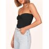 imageANRABESS Tube Top for Women Summer Strapless Bandeau Knit Twist Knot Corset Crop Basic Tank Top 2025 Vacation Outfits ClothesBlack