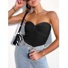 imageANRABESS Tube Top for Women Summer Strapless Bandeau Knit Twist Knot Corset Crop Basic Tank Top 2025 Vacation Outfits ClothesBlack