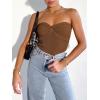 imageANRABESS Tube Top for Women Summer Strapless Bandeau Knit Twist Knot Corset Crop Basic Tank Top 2025 Vacation Outfits ClothesCaramel