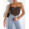 imageANRABESS Tube Top for Women Summer Strapless Bandeau Knit Twist Knot Corset Crop Basic Tank Top 2025 Vacation Outfits ClothesCoffee