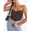 imageANRABESS Tube Top for Women Summer Strapless Bandeau Knit Twist Knot Corset Crop Basic Tank Top 2025 Vacation Outfits ClothesCoffee