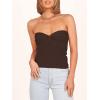 imageANRABESS Tube Top for Women Summer Strapless Bandeau Knit Twist Knot Corset Crop Basic Tank Top 2025 Vacation Outfits ClothesCoffee
