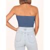 imageANRABESS Tube Top for Women Summer Strapless Bandeau Knit Twist Knot Corset Crop Basic Tank Top 2025 Vacation Outfits ClothesDeep Blue